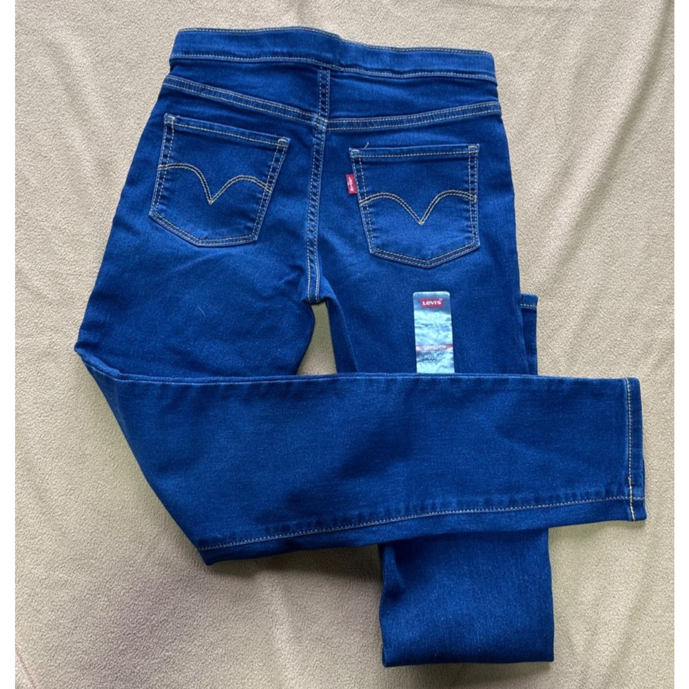 NWT Levi’s Girls Size 10 Pull-On Jeggings Blue Stretch Adjustable Waist NEW